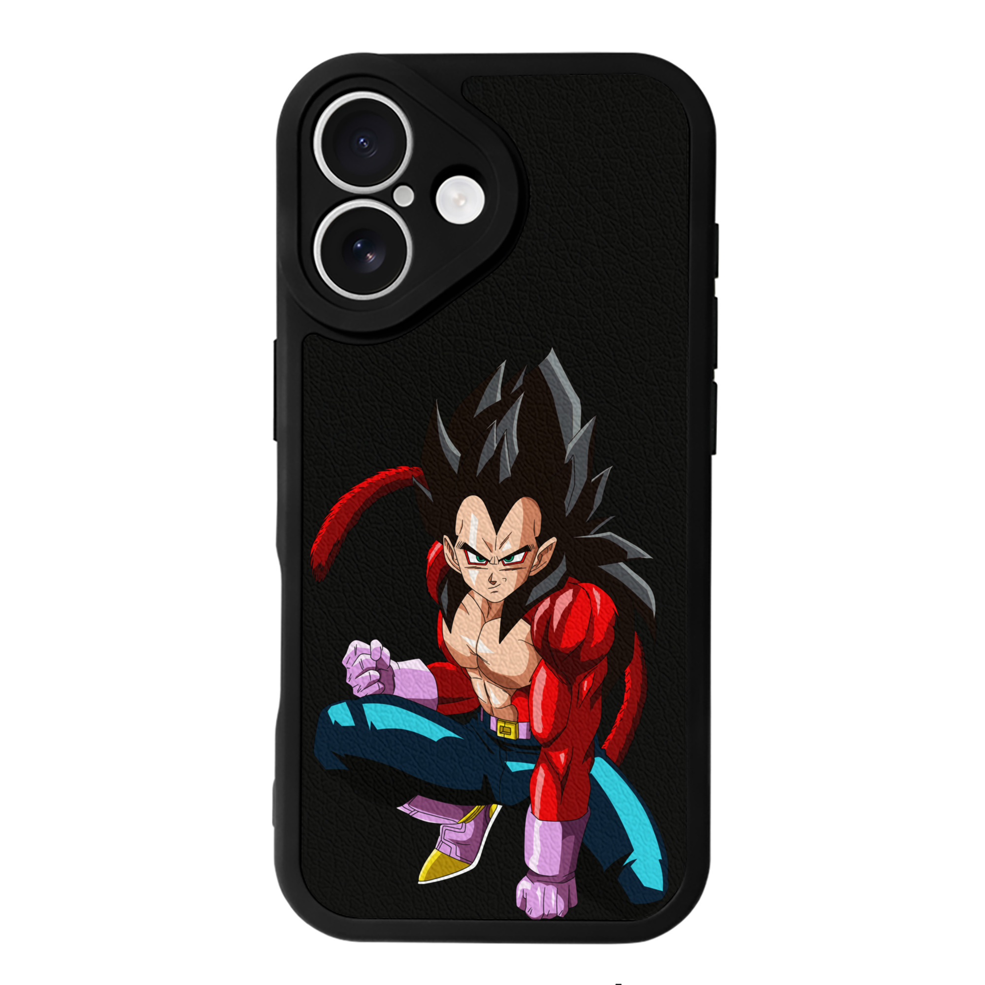 （画像用） ドラゴンボール ベジータ四世（Bejīta Yonsei）DRAGON BALL Vegeta IV 【iPhone 16シリーズ対応】シリコンスマホケース（レザー調） 材質：シリコン